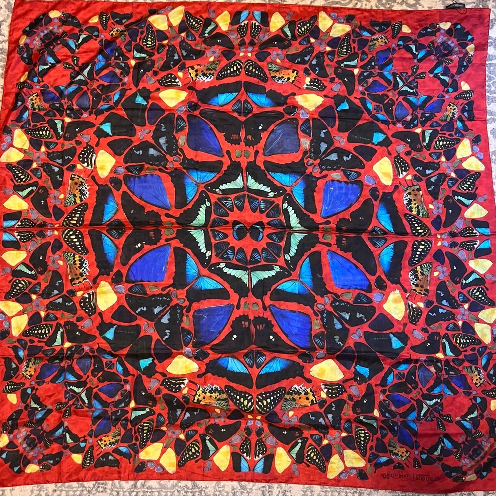 ♥️🦋Alexander McQueen x Damien Hirst Psalm 113 Silk Scarf - Limited Edition 🦋♥️